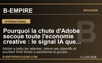 Pourquoi la chute d’Adobe secoue toute l’economie creative : le signal IA que la France ne peut plus ignorer