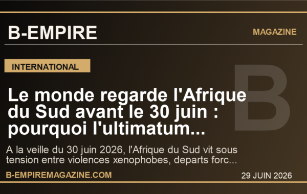 Le monde regarde l’Afrique du Sud avant le 30 juin : pourquoi l’ultimatum contre les immigres peut tout faire basculer