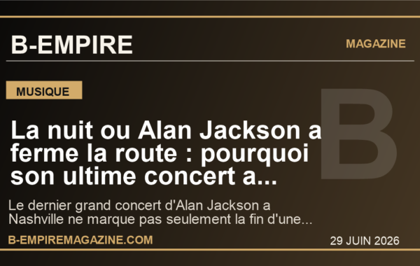 La nuit ou Alan Jackson a ferme la route : pourquoi son ultime concert a Nashville depasse deja la country