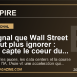 Le signal que Wall Street ne peut plus ignorer : l'Asie capte le coeur du boom mondial de l'IA