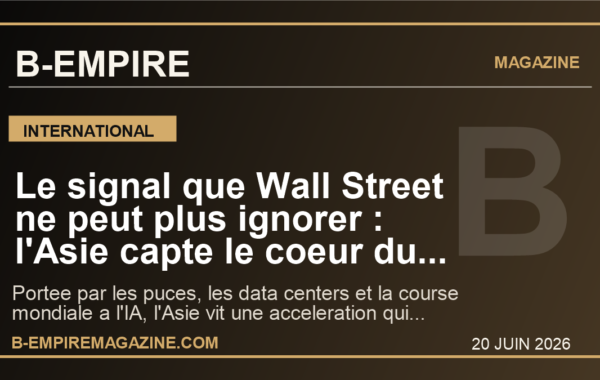 Le signal que Wall Street ne peut plus ignorer : l’Asie capte le coeur du boom mondial de l’IA