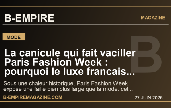 La canicule qui fait vaciller Paris Fashion Week : pourquoi le luxe francais envoie un signal mondial