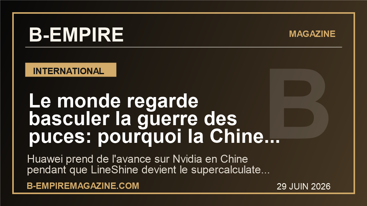 Le monde regarde basculer la guerre des puces: pourquoi la Chine met Nvidia sous pression et envoie un signal que la France ne peut plus ignorer