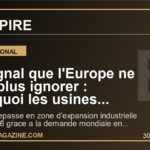 Le signal que l'Europe ne peut plus ignorer : pourquoi les usines chinoises repartent grace a l'IA et aux exportations
