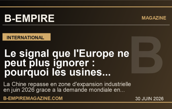 Le signal que l’Europe ne peut plus ignorer : pourquoi les usines chinoises repartent grace a l’IA et aux exportations
