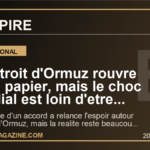 Le detroit d'Ormuz rouvre sur le papier, mais le choc mondial est loin d'etre termine