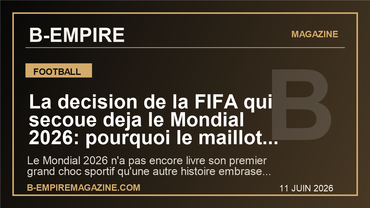 La decision de la FIFA qui secoue deja le Mondial 2026: pourquoi le maillot d’Haiti est devenu un symbole mondial