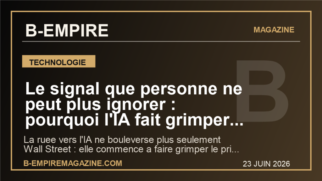 Le signal que personne ne peut plus ignorer : pourquoi l'IA fait grimper le prix des iPhone, consoles et SSD partout dans le monde
