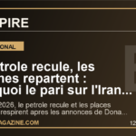 Le petrole recule, les marches repartent : pourquoi le pari sur l'Iran peut tout changer avant le G7 en France