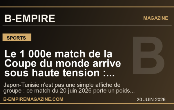 Le 1 000e match de la Coupe du monde arrive sous haute tension : pourquoi Japon-Tunisie compte déjà bien plus que trois points