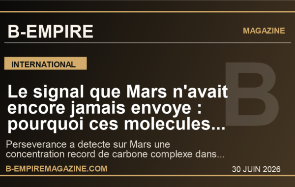 Le signal que Mars n’avait encore jamais envoye : pourquoi ces molecules organiques relancent la question de la vie