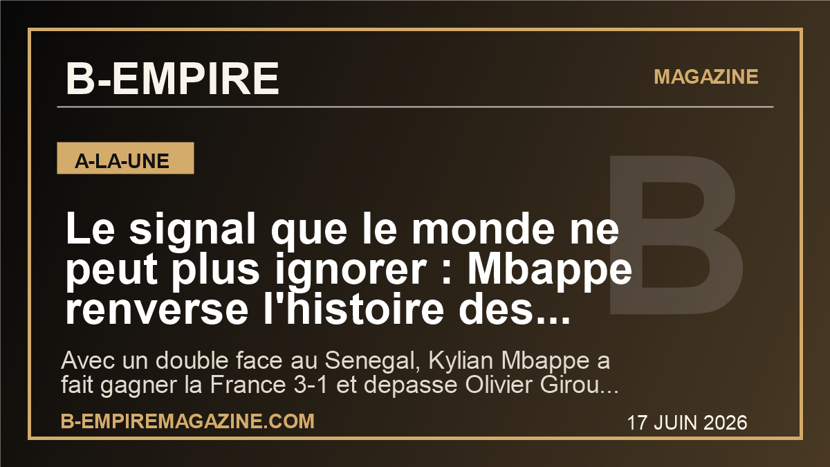 Le signal que le monde ne peut plus ignorer : Mbappe renverse l'histoire des Bleus au Mondial 2026