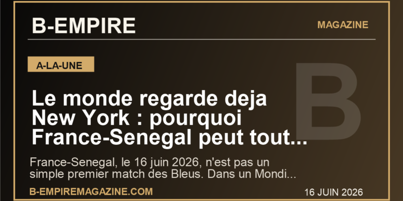 Le monde regarde deja New York : pourquoi France-Senegal peut tout changer pour les Bleus au Mondial 2026