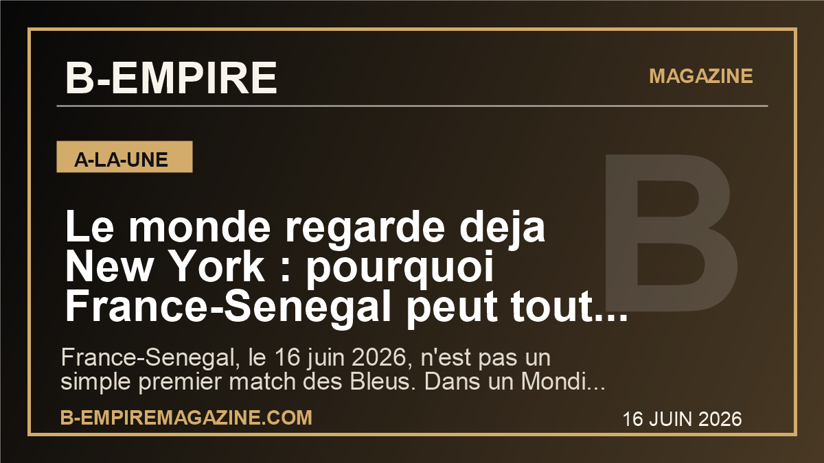 Le monde regarde deja New York : pourquoi France-Senegal peut tout changer pour les Bleus au Mondial 2026