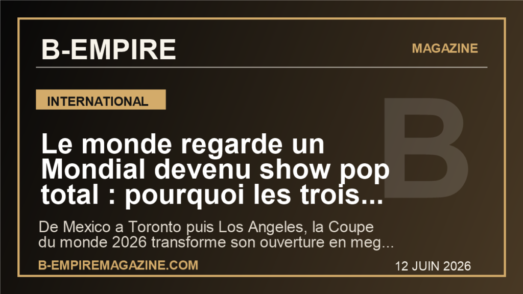 Le monde regarde un Mondial devenu show pop total : pourquoi les trois ceremonies d'ouverture peuvent tout changer
