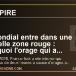 Le Mondial entre dans une nouvelle zone rouge : pourquoi l'orage qui a stoppe France-Irak peut tout changer pour la FIFA