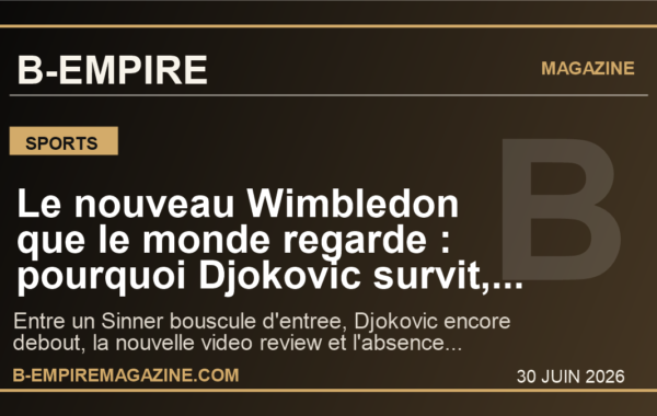 Le nouveau Wimbledon que le monde regarde : pourquoi Djokovic survit, Sinner tremble et l’ombre d’Alcaraz change deja tout