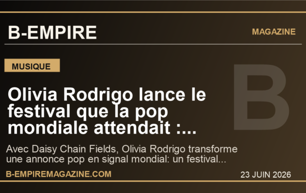 Olivia Rodrigo lance le festival que la pop mondiale attendait : pourquoi Daisy Chain Fields peut changer l’ete 2026