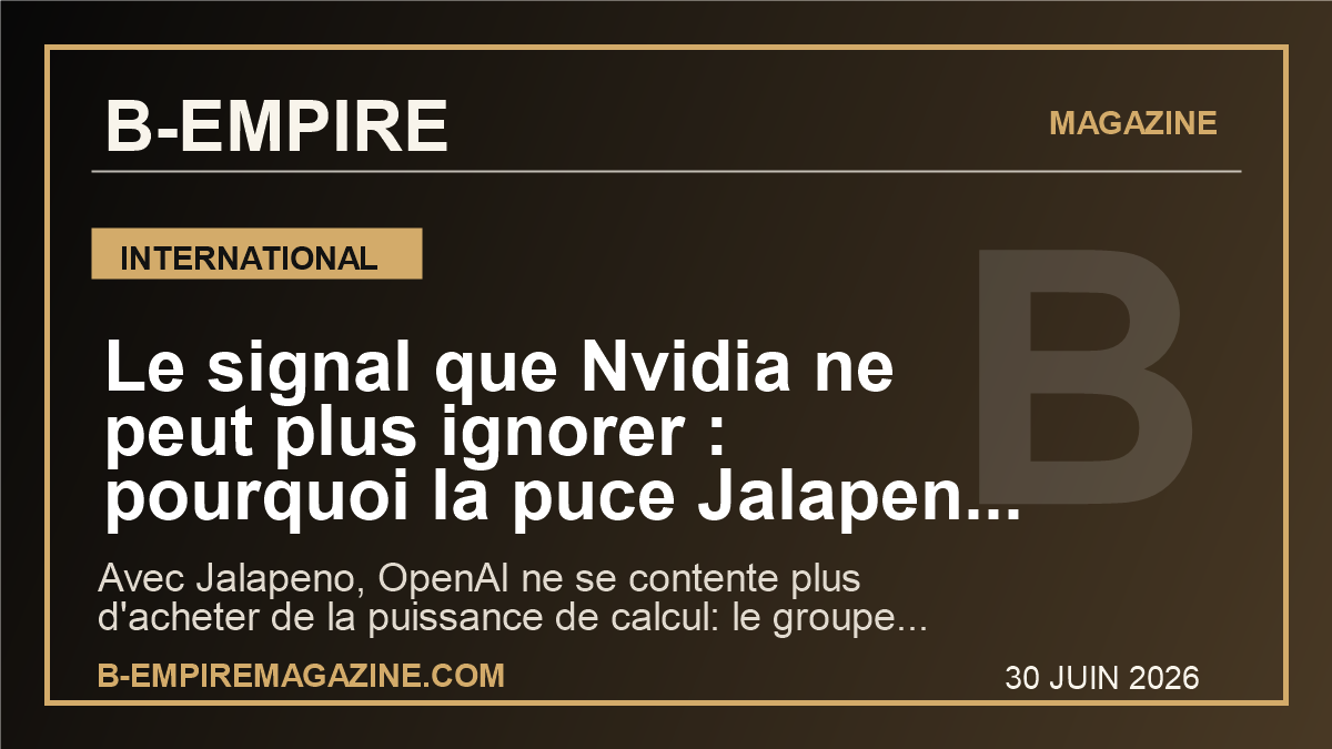 Le signal que Nvidia ne peut plus ignorer : pourquoi la puce Jalapeno d'OpenAI peut changer la guerre mondiale de l'IA