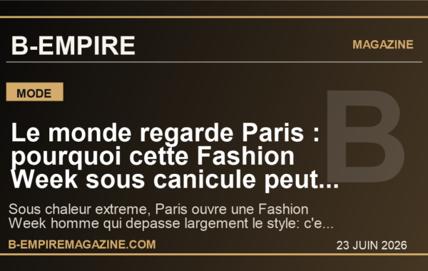 Le monde regarde Paris : pourquoi cette Fashion Week sous canicule peut tout changer pour le luxe francais