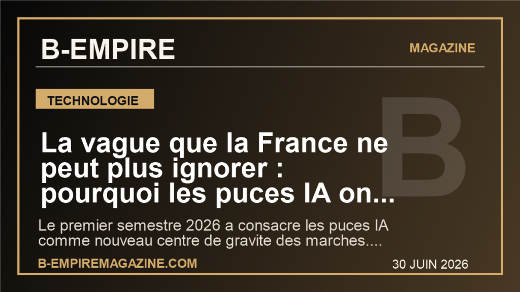 La vague que la France ne peut plus ignorer : pourquoi les puces IA ont pris le pouvoir sur la Bourse mondiale en 2026