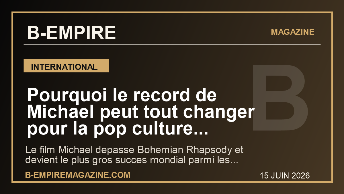 Pourquoi le record de Michael peut tout changer pour la pop culture mondiale