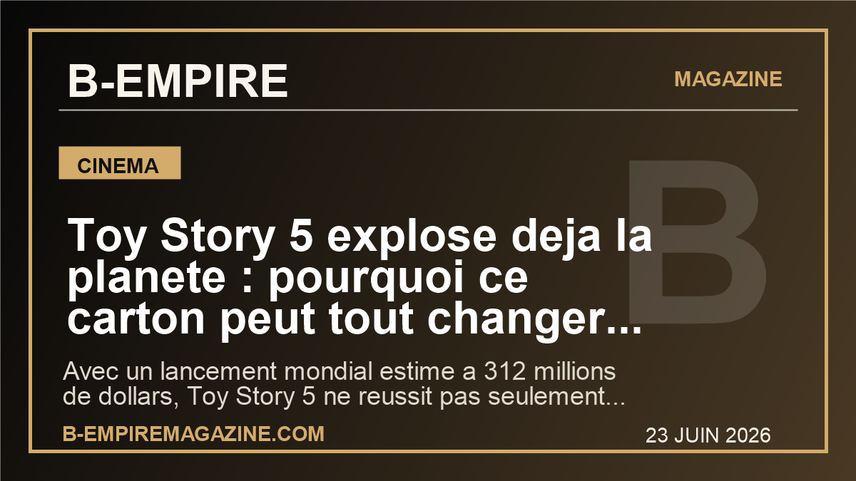 Toy Story 5 explose deja la planete : pourquoi ce carton peut tout changer pour Disney, Pixar et l'ete 2026