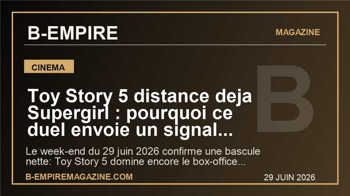 Toy Story 5 distance deja Supergirl : pourquoi ce duel envoie un signal brutal a Hollywood