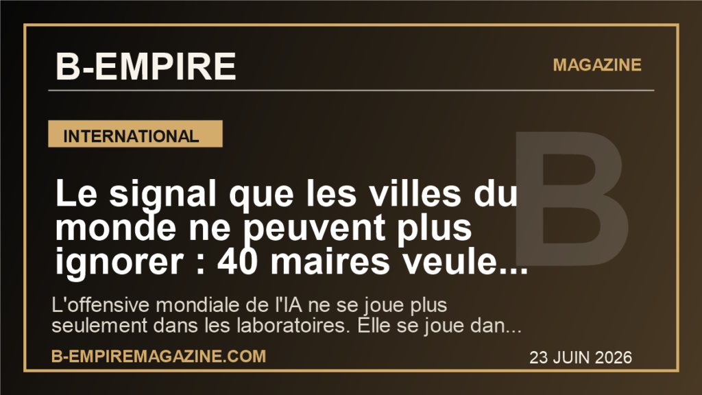 Le signal que les villes du monde ne peuvent plus ignorer : 40 maires veulent encadrer la ruee des data centers IA