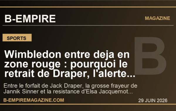 Wimbledon entre deja en zone rouge : pourquoi le retrait de Draper, l’alerte Sinner et le duel Osaka-Jacquemot ont instantanement mis Londres sous tension mondiale