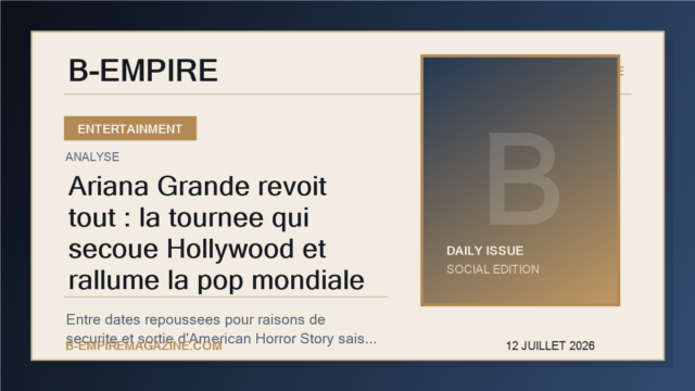 Ariana Grande revoit tout : la tournee qui secoue Hollywood et rallume la pop mondiale