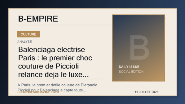 Balenciaga electrise Paris : le premier choc couture de Piccioli relance deja le luxe mondial