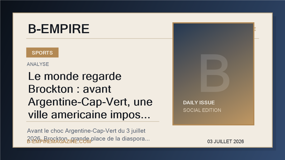 Le monde regarde Brockton : avant Argentine-Cap-Vert, une ville americaine impose un couvre-feu