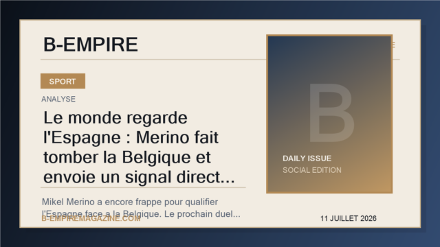 Le monde regarde l'Espagne : Merino fait tomber la Belgique et envoie un signal direct a la France