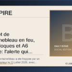 La foret de Fontainebleau en feu, TGV bloques et A6 coupee: l'alerte qui secoue Paris