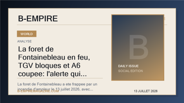 La foret de Fontainebleau en feu, TGV bloques et A6 coupee: l'alerte qui secoue Paris