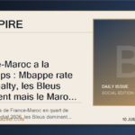 France-Maroc a la mi-temps : Mbappe rate un penalty, les Bleus dominent mais le Maroc tient encore