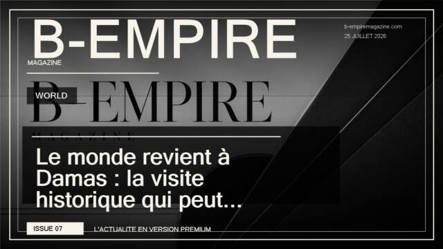 Le monde revient à Damas : la visite historique qui peut changer le destin de la Syrie