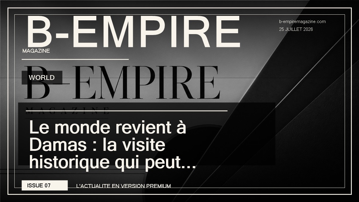 Le monde revient à Damas : la visite historique qui peut changer le destin de la Syrie