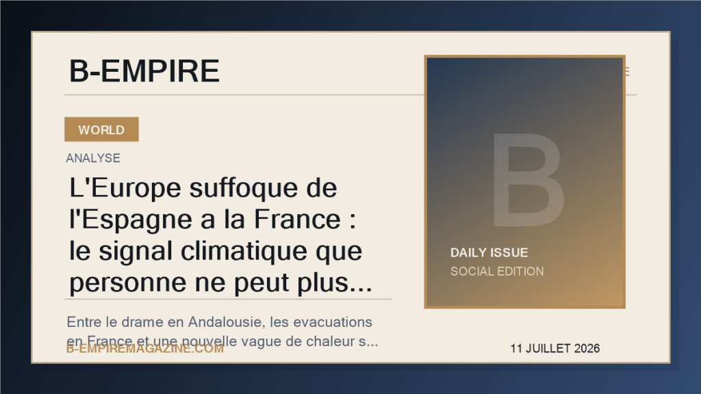 L'Europe suffoque de l'Espagne a la France : le signal climatique que personne ne peut plus ignorer