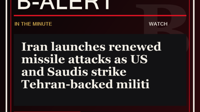 Iran launches renewed missile attacks as US and Saudis strike Tehran-backed militi - B-Alert