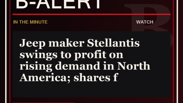 Jeep maker Stellantis swings to profit on rising demand in North America; shares f - B-Alert