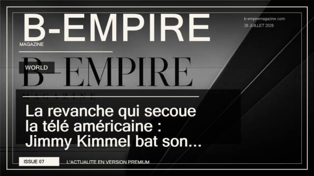 La revanche qui secoue la télé américaine : Jimmy Kimmel bat son record après Colbert