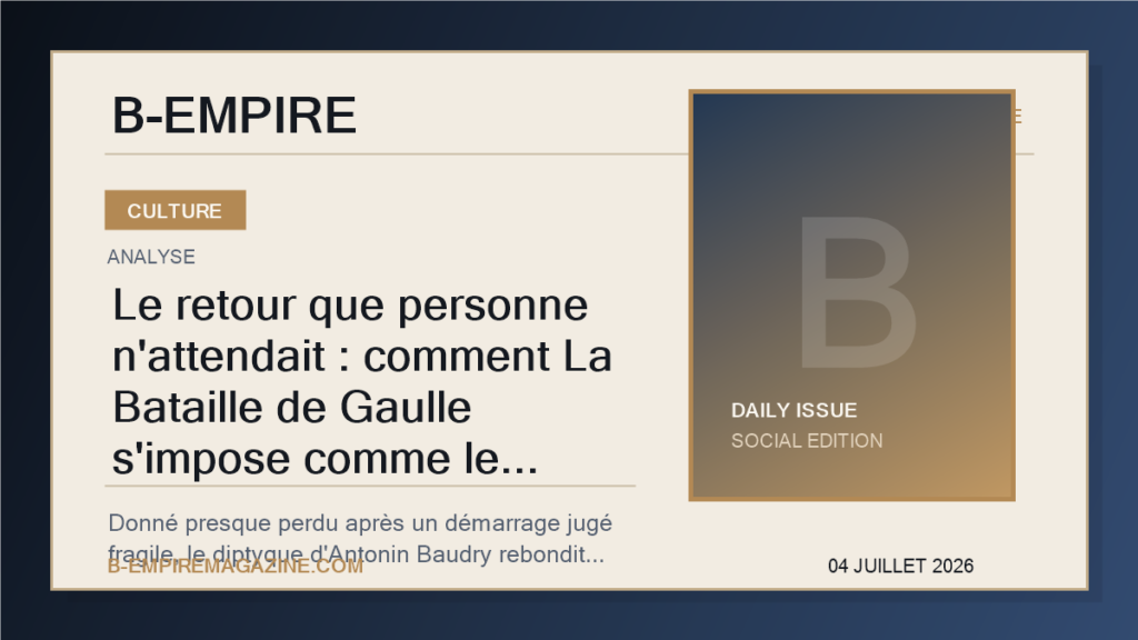 Le retour que personne n'attendait : comment La Bataille de Gaulle s'impose comme le phénomène cinéma de l'été en France