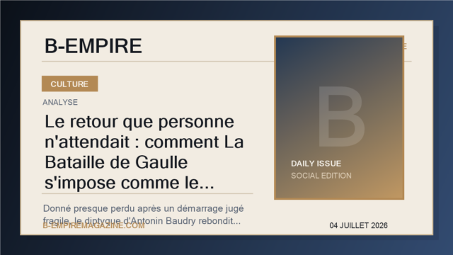Le retour que personne n'attendait : comment La Bataille de Gaulle s'impose comme le phénomène cinéma de l'été en France