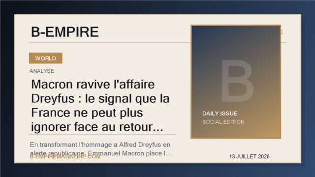 Macron ravive l'affaire Dreyfus : le signal que la France ne peut plus ignorer face au retour de l'antisemitisme