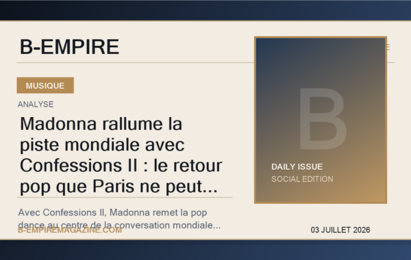 Madonna rallume la piste mondiale avec Confessions II : le retour pop que Paris ne peut plus ignorer