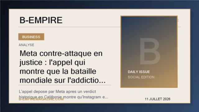 Meta contre-attaque en justice : l'appel qui montre que la bataille mondiale sur l'addiction des reseaux sociaux change d'echelle