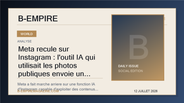 Meta recule sur Instagram : l'outil IA qui utilisait les photos publiques envoie un signal mondial sur la vie privee