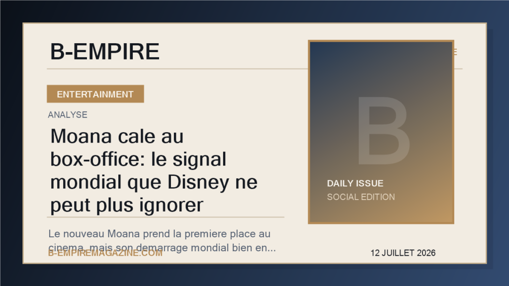 Moana cale au box-office: le signal mondial que Disney ne peut plus ignorer